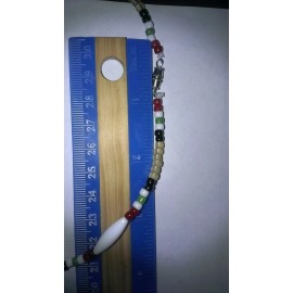 Iraq Service Ribbon Memorial Necklace - Style 3   (23 1/4 Inch)