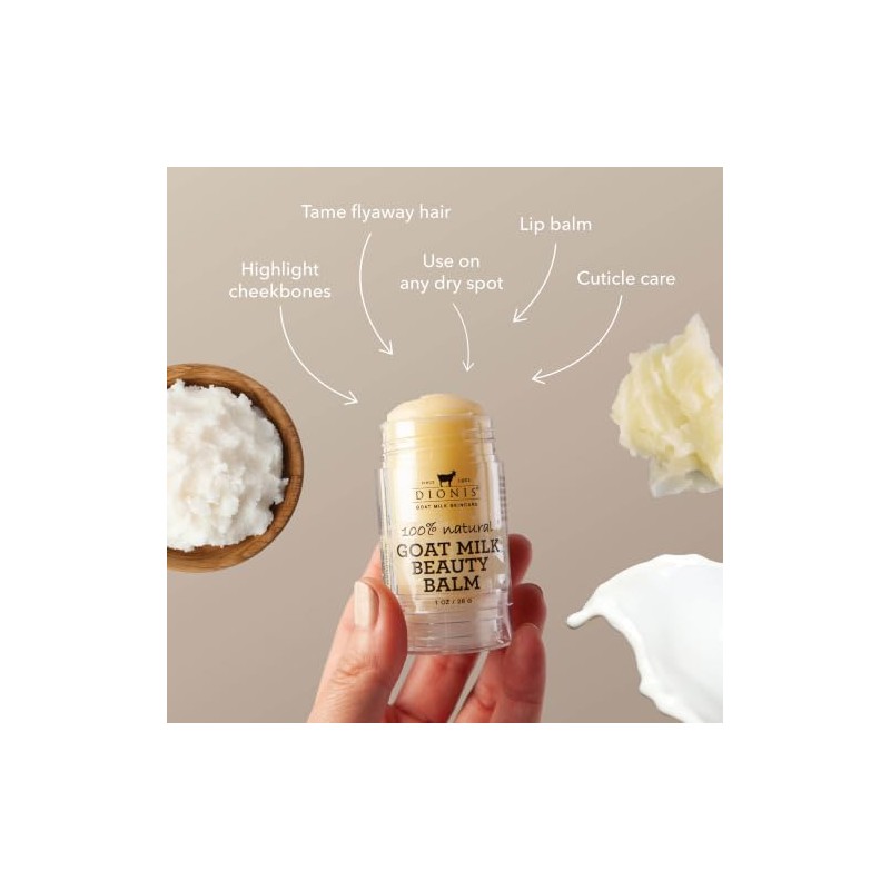 Bálsamo de belleza de leche de cabra Dionis, 1 onza