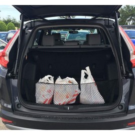 Envelope Style Automotive Elastic Trunk Cargo Net for Honda CR V 2017-2022- Premium Trunk Organizer and Storage - Luggage Net for Crossover - Car Organizer for Honda CR V 2017-2022