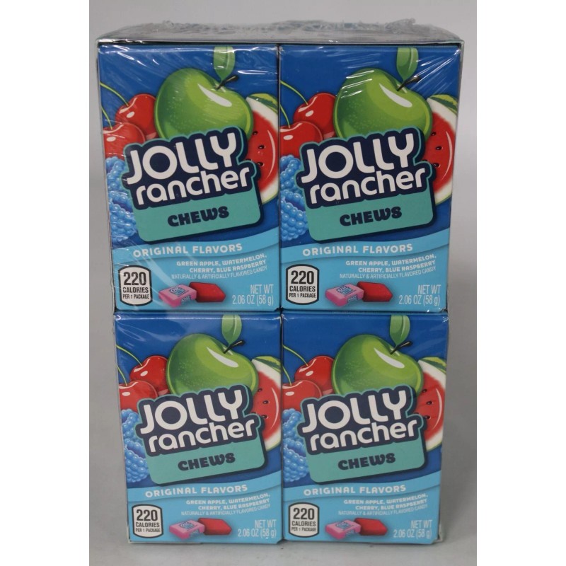 Jolly Rancher Chews Candy Original Fruit Flavors Chewy Bulk 12