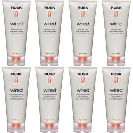 RUSK 8 PACK!!! RUSK WIRED CREAM FLEXIBLE HOLD 6 OZ HAIR STYLING CREME / GEL / POMADE