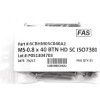 FAS (25) M5 x 0.8 x40 Stainless Steel Button Head