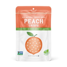 Nature’s Turn Freeze-Dried Fruit Snacks, Peach Crisps, Pack of 12 (0.53 oz Each)