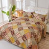 Cmfshape Vintage Quilt Sets Bedspread Set 100% Cotton Real Patchwork
