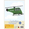 Pebaro 345S Laubsägevorlage Hubschrauber, 3mm Sperrholz DIN A 4, Motiv