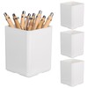 HAOWANWW 4 Pcs Pen Holder for Desk Pencil Holder White