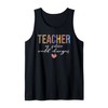 Teacher Of future world changers Leopard boho style Tank Top