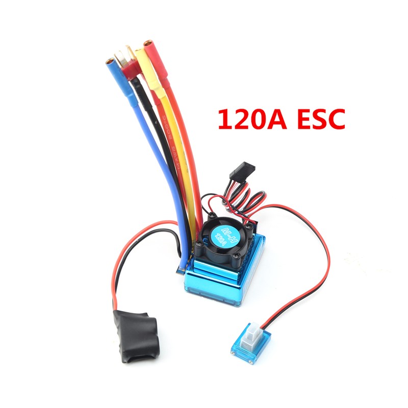 3650 Brushless Motor 2300KV Waterproof Motor 120A ESC Programming Card