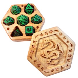 Dice Box - Dragon Runes Green Dice