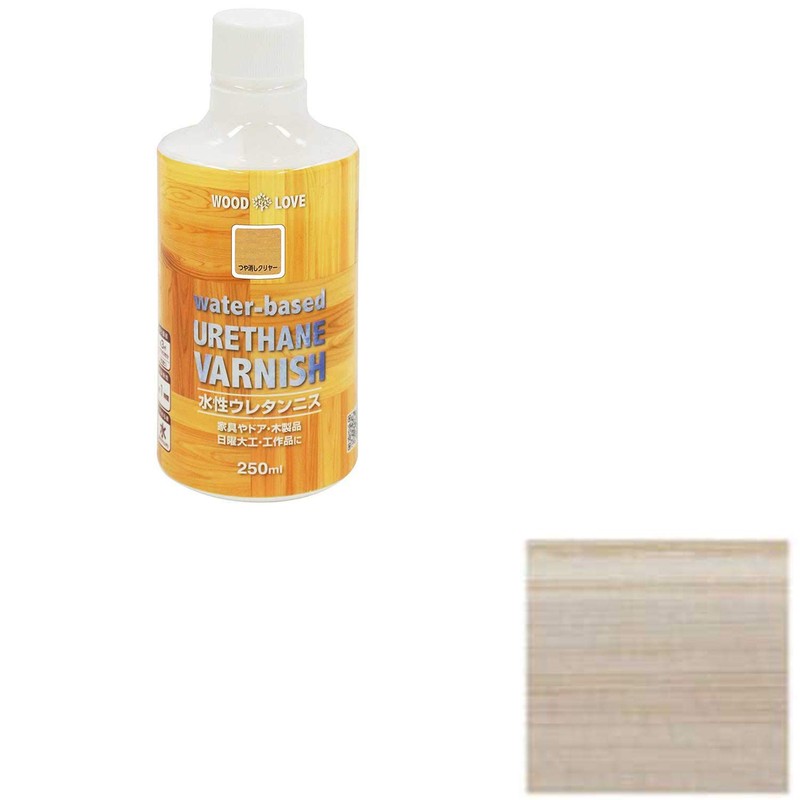 Nippe Wood Love Water-Based Urethane Varnish, Matte Clear, 8.5 fl