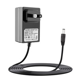 Replacement Adapter for Crosley Record Player, 9V Power Supply for Crosley Cruiser Portable Turntable Record Player CR8005A CR221 CR8005C I II III Series (Not for 5V or 12V)