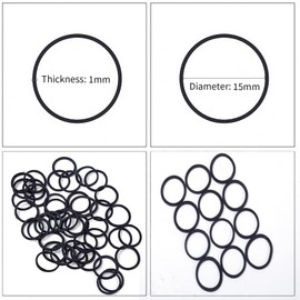 Pack of 600 Black Mini Elastic Hair Bands, Mini Hair Bands for Children's Hair, Wedding Hairstyle and More (Black)
