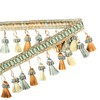 Fenghuangwu 6.5 Yard Handmade Tassel Fringe Trim, 8Cm/3.15Inch Diameter Hand