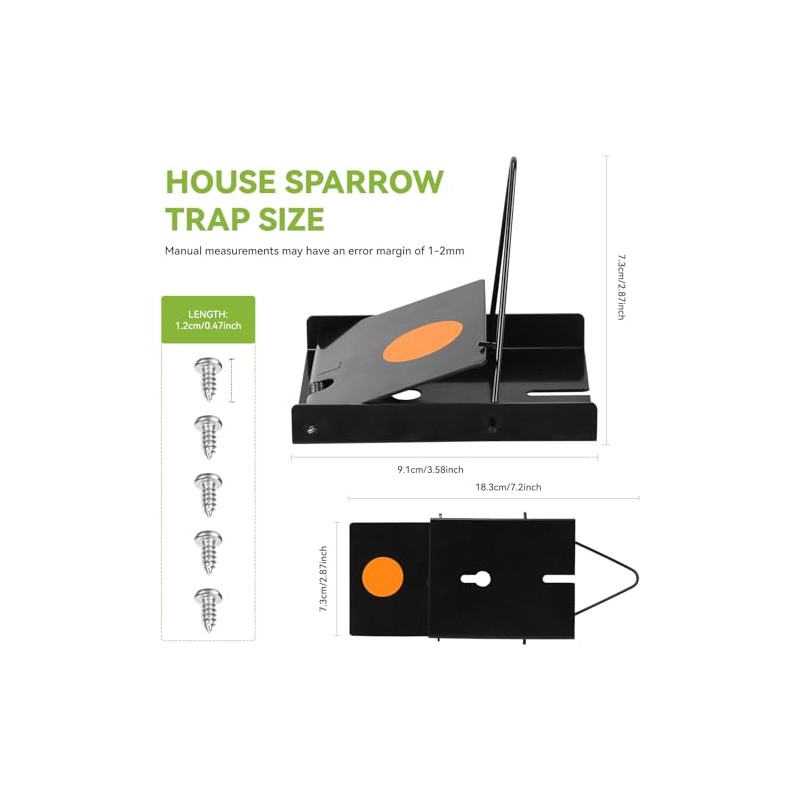 House Sparrow Trap, Replacement for Van ERT Universal Sparrow Trap