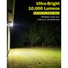 Engrepo Solar Lights Outdoor 10000LM Auto On/Off Dusk to Dawn