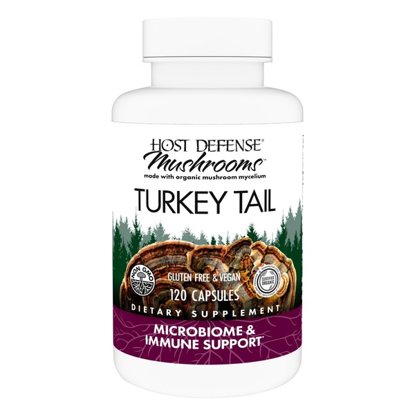 Host Defense Turkey Tail Capsules - Digestive Health & Immune