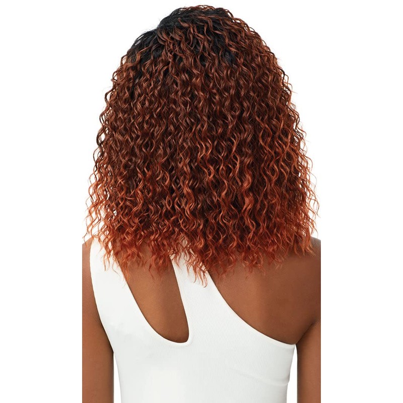 quick weave Outre Synthetic Wet & Wavy Style Half Wig