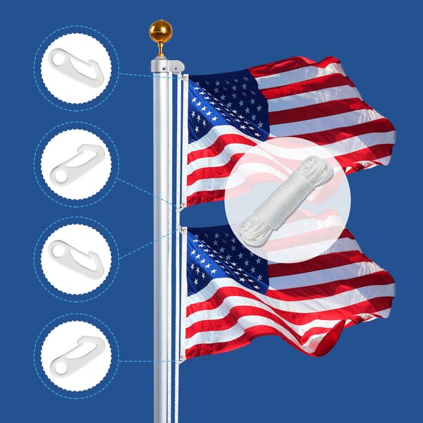 NQ NQ Flag Pole Rope Kit - 50 Feet x