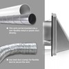 FRESH SPEED 5 Inch Dryer Vent Cover Outside Stainless Steel