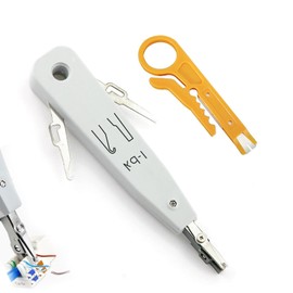 2 Pcs Punch Ethernet Down Tool, Wire Stripper Combo, Ethernet Punchdowns Tool for Socket Telephone Cable