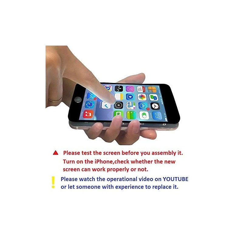 Brinonac for iPhone 6s Screen Replacement Black Touch Display LCD