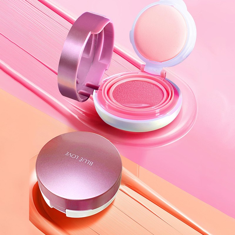 BLUE LOVE Cushion Liquid Blush - Silky Cheek Tint with