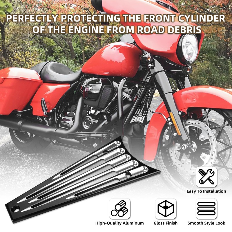 Sresk CNC Front Radiator Frame Grill Cover Guard Protector Fit