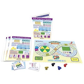 Newpath Learning 1571210 Learning Ratio Proportion & Percent Learning Center Game, Grade 3-5