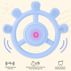 Vibrating Sensory Chew Toy, Sensory Chew Toys for Autistic Children & Vibrating Teether for Baby, USB Chargeable & 3X Vibration Settings. Supporting Toddler Travel Essentials, Autism Sensory Products