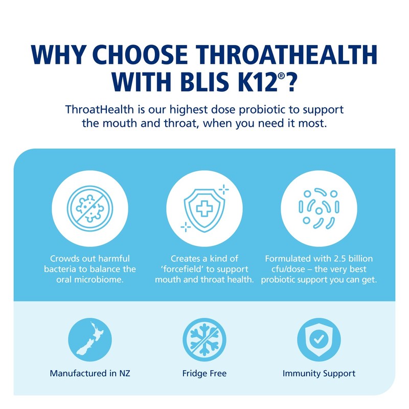 BLIS BLIS ThroatHealth K12 + Kids ThroatHealth K12