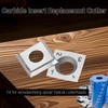 Cortadores cuadrados de carburo 14mm-R150, 10 unidades