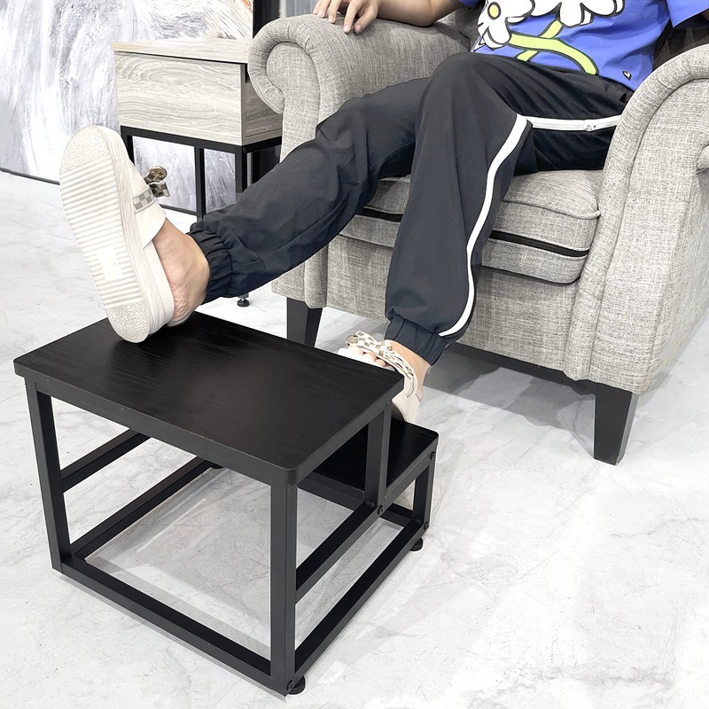 SZLHANJZ Step Stool, Bedside Steps for High Beds with Round