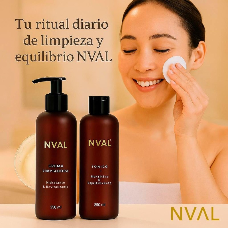 Rutina Diaria Facial Nval Set | Cleansing, Moisturising and Prevention