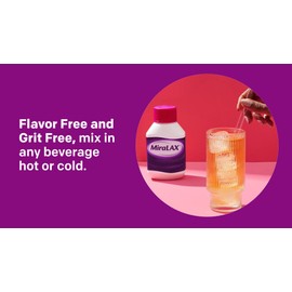 MiraLAX Laxative Powder for Gentle Constipation Relief, Stool Softener, 14 Doses