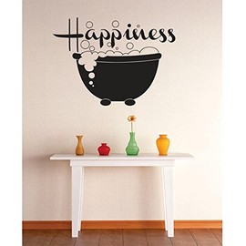 Happiness Bubble Bath Laundry Soap Washer Dryer Clean Shorts Pant Sock Shoes Tooth Paste Grandchildren Surprises Girl Boy Bedroom Wall Decal Sticker - Size: 24 Inch x 24 Inch