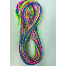 Toysrex Fashion Scoubi Scooby Scoubidou Scoobies 40 Pack Weaving Fashion Strings Friendship Bracelet Jeweler Making Craft (plain colour)