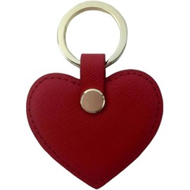 Cute Leather Keychain Heart Shape Leather Key Ring Car Key Holder