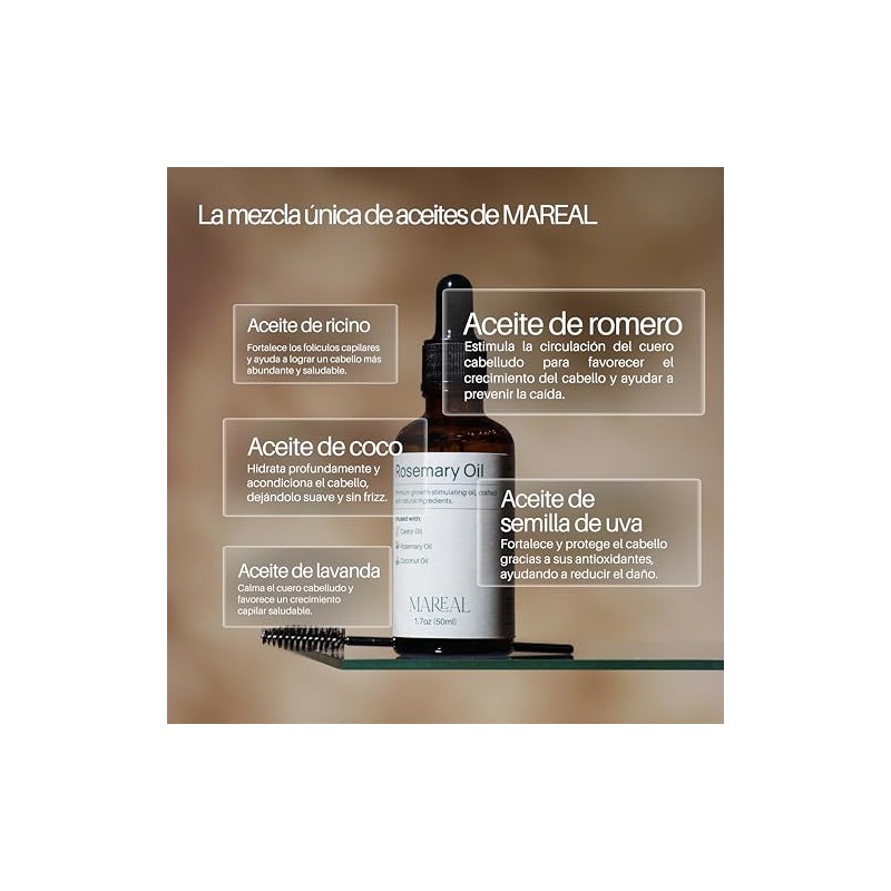 Aceite de Romero Orgánico para El Crecimiento Del Cabello |