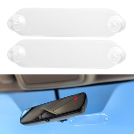 2PCS EZ Pass Holder, Transponder Holder, EZ Pass Holder with Suction Cups, Car Windshield EZ Pass Mounting Strips, Easy to Install and Remove, Universal Fits All Major Toll Passes