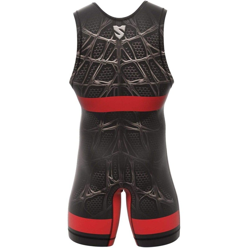 SMMASH Venomous Men's Ringer Suit, Wrestling Singlet, Breathable and Durable
