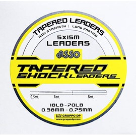 Asso Tapered Shock Leader 5x15m Yellow (15-50lb)