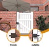 Sdstone Double Side Gate Latch,Heavy Duty Swinging Door Latch Gate