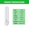 Zfegto FDS18E35/4 CFL Light Bulbs for Panasonic, 4 Pin G24q-2
