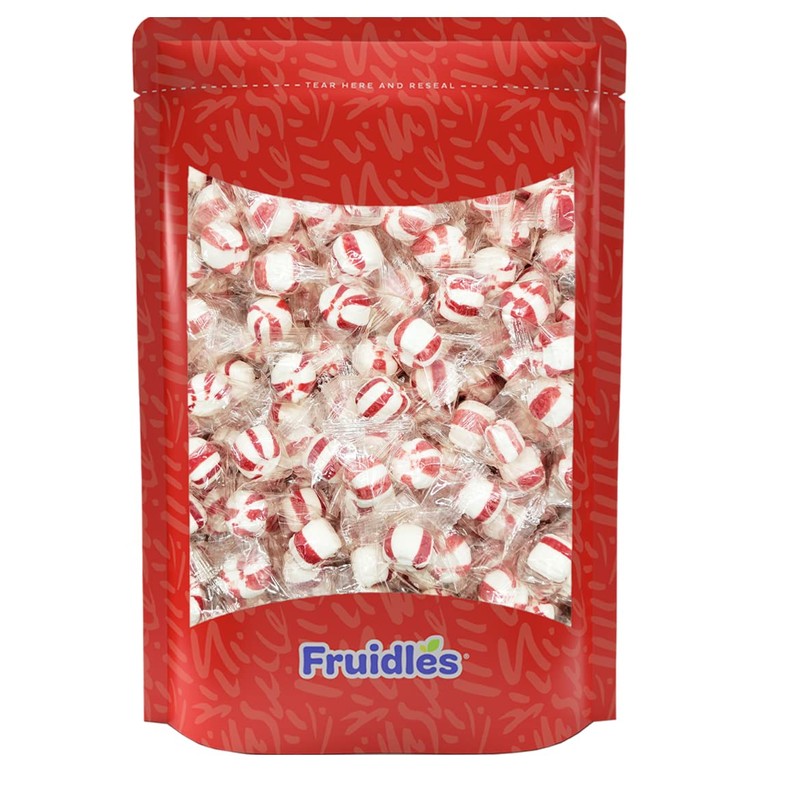 Fruidles Peppermint Puff Candy, After Dinner Mints, Buttermints, Fat-Free, Individually