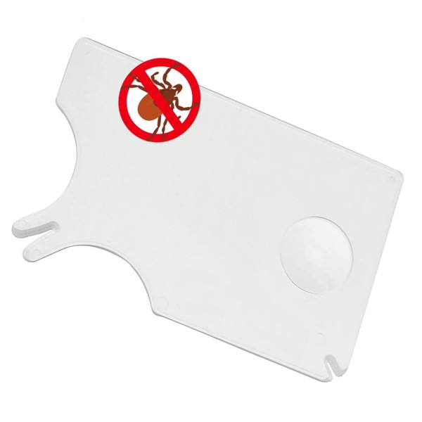 LUCON Tick Card with Magnifying Glass Easy Tick Removal for