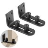 TeTupGa 2 Pack Sliding Barn Door Floor Guides, Flush Sliding