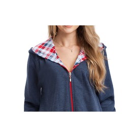 Leverie Women’s Fashionable Bathrobe / Dressing Gown / Sauna Gown with Cosy Hood - l