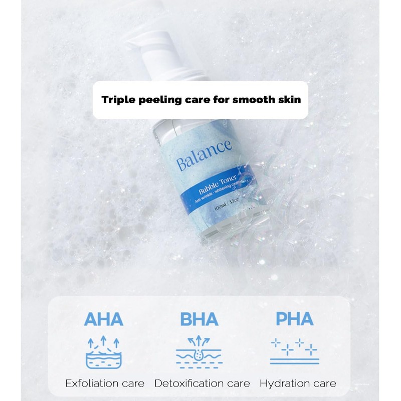 RiRe Balance Bubble Skin Care Toner for Face 3.3oz. with