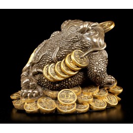 Money Frog Feng Shui Figurine - Money Frog - Money Toad - Lucky Charm Money Blessing