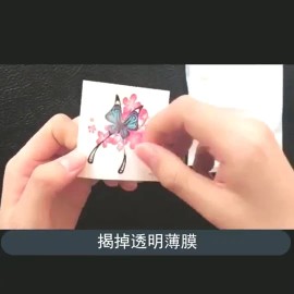 Unbranded Women Temporary Tattoos 30 Sheets Mixed Rose Flower Butterfly Fake Body Stickers